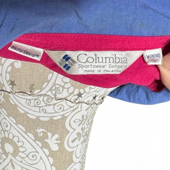 Columbia Women's L Pink Windbreaker Jacket Ron Jon Surf Shop Cocoa Beach Vintage - Picture 5 of 5